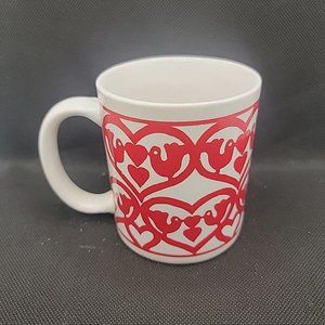 GW Red Hearts & Doves Valentine's Day Porcelain Mug